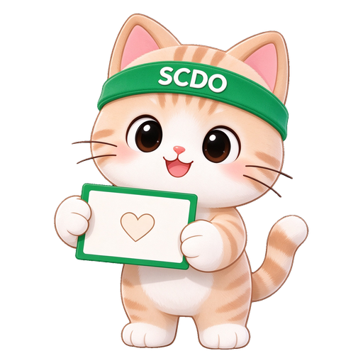 SCDO 小貓送上邀請卡 / SCDO kitten with an invite card